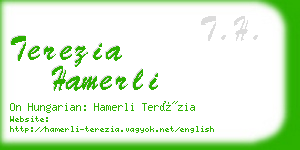 terezia hamerli business card